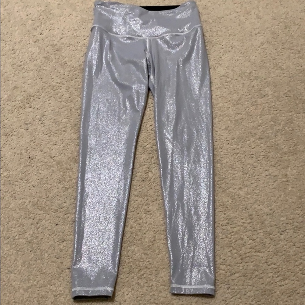 VS sport silver shimmer leggings